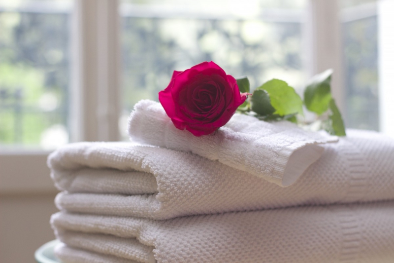 hotel-RAYOL CANADEL SUR MER-min_towel_rose_clean_care_salon_spa_white_bath-731641